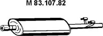Eberspächer 83.107.82 - Vidējais izpl. gāzu trokšņa slāpētājs autodraugiem.lv