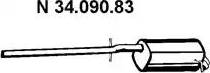 Eberspächer 34.090.83 - Izplūdes gāzu trokšņa slāpētājs (pēdējais) autodraugiem.lv