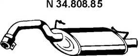 Eberspächer 34.808.85 - Izplūdes gāzu trokšņa slāpētājs (pēdējais) autodraugiem.lv