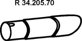 Eberspächer 34.205.70 - Izplūdes caurule autodraugiem.lv