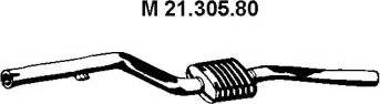 Eberspächer 21.305.80 - Vidējais izpl. gāzu trokšņa slāpētājs autodraugiem.lv