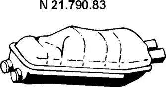 Eberspächer 21.790.83 - Izplūdes gāzu trokšņa slāpētājs (pēdējais) autodraugiem.lv