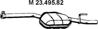 Eberspächer 23.495.82 - Vidējais izpl. gāzu trokšņa slāpētājs autodraugiem.lv