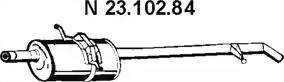 Eberspächer 23.102.84 - Izplūdes gāzu trokšņa slāpētājs (pēdējais) autodraugiem.lv