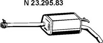 Eberspächer 23.295.83 - Izplūdes gāzu trokšņa slāpētājs (pēdējais) autodraugiem.lv