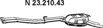Eberspächer 23.210.43 - Izplūdes gāzu trokšņa slāpētājs (pēdējais) autodraugiem.lv