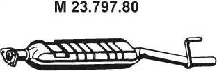 Eberspächer 23.797.80 - Vidējais izpl. gāzu trokšņa slāpētājs autodraugiem.lv