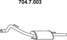 Eberspächer 704.7.003 - Izplūdes gāzu trokšņa slāpētājs (pēdējais) autodraugiem.lv
