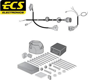 ECS AU07007U - Elektrokomplekts, Piekabes aprīkojums autodraugiem.lv