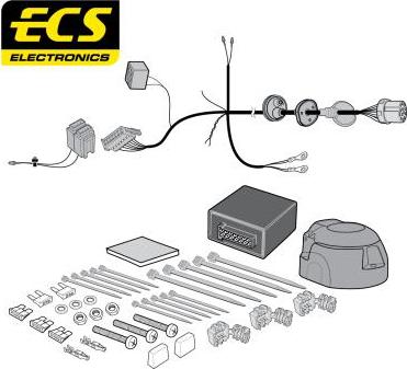 ECS AU07213U - Elektrokomplekts, Piekabes aprīkojums autodraugiem.lv