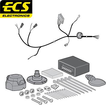 ECS AU07707U - Elektrokomplekts, Piekabes aprīkojums autodraugiem.lv