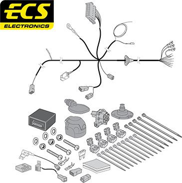 ECS FI04807MU - Elektrokomplekts, Piekabes aprīkojums autodraugiem.lv