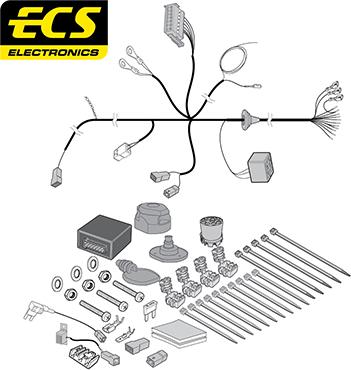 ECS FI04813MU - Elektrokomplekts, Piekabes aprīkojums autodraugiem.lv