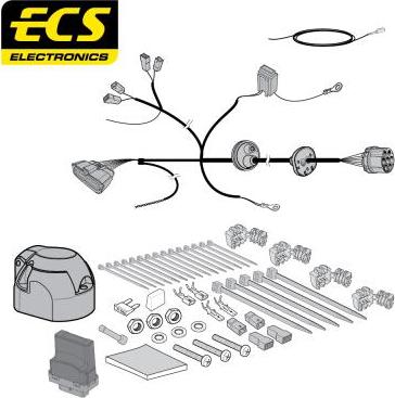 ECS FI05007MU - Elektrokomplekts, Piekabes aprīkojums autodraugiem.lv