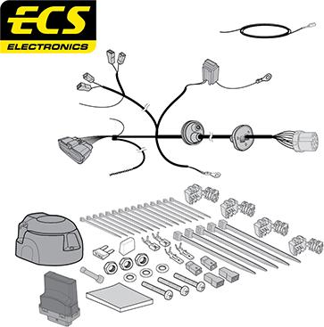 ECS FI05013U - Elektrokomplekts, Piekabes aprīkojums autodraugiem.lv