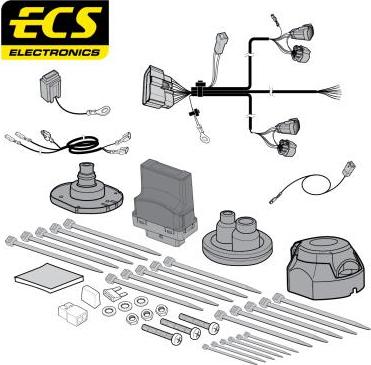 ECS FI05307MU - Elektrokomplekts, Piekabes aprīkojums autodraugiem.lv