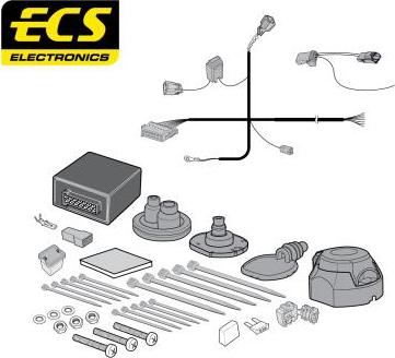 ECS FR09207U - Elektrokomplekts, Piekabes aprīkojums autodraugiem.lv