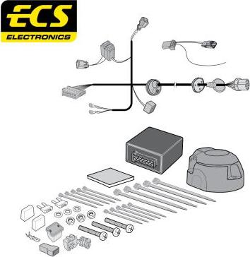 ECS FR09213U - Elektrokomplekts, Piekabes aprīkojums autodraugiem.lv