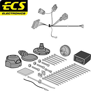 ECS FR060B1U - Elektrokomplekts, Piekabes aprīkojums autodraugiem.lv