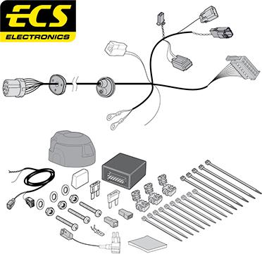 ECS FR10813U - Elektrokomplekts, Piekabes aprīkojums autodraugiem.lv