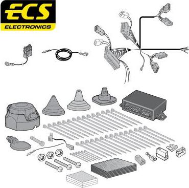 ECS HY062BHU - Elektrokomplekts, Piekabes aprīkojums autodraugiem.lv