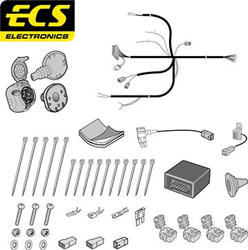 ECS KI13207MU - Elektrokomplekts, Piekabes aprīkojums autodraugiem.lv