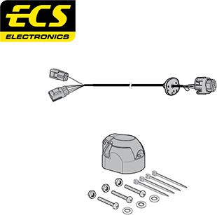 ECS LR01407U - Elektrokomplekts, Piekabes aprīkojums autodraugiem.lv