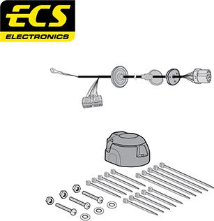 ECS LR01313U - Elektrokomplekts, Piekabes aprīkojums autodraugiem.lv