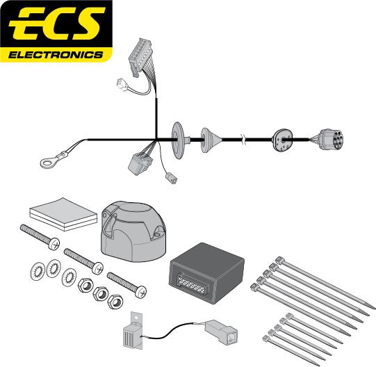 ECS LR02907MU - Elektrokomplekts, Piekabes aprīkojums autodraugiem.lv