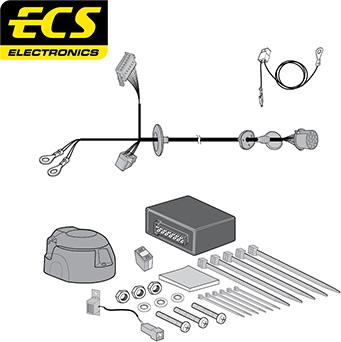 ECS LR02113U - Elektrokomplekts, Piekabes aprīkojums autodraugiem.lv