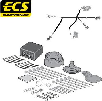 ECS MB08507MU - Elektrokomplekts, Piekabes aprīkojums autodraugiem.lv