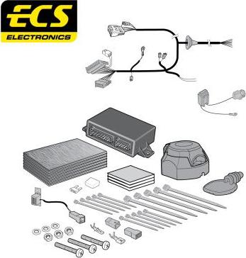 ECS MT15007U - Elektrokomplekts, Piekabes aprīkojums autodraugiem.lv