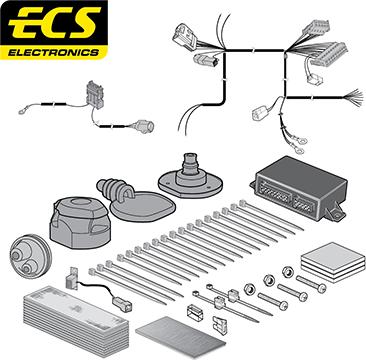 ECS MT114DHU - Elektrokomplekts, Piekabes aprīkojums autodraugiem.lv