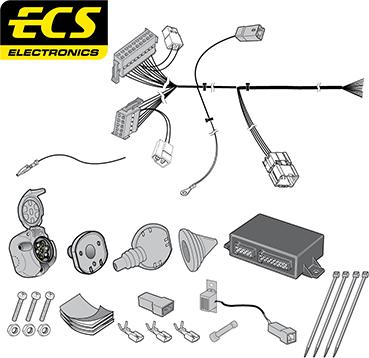 ECS NI041BHU - Elektrokomplekts, Piekabes aprīkojums autodraugiem.lv