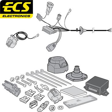 ECS PE059B1U - Elektrokomplekts, Piekabes aprīkojums autodraugiem.lv