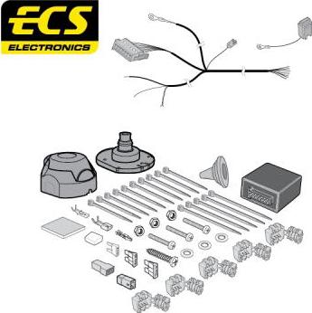 ECS PE07407MU - Elektrokomplekts, Piekabes aprīkojums autodraugiem.lv