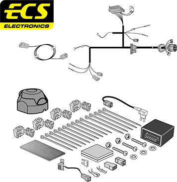 ECS RN15607U - Elektrokomplekts, Piekabes aprīkojums autodraugiem.lv