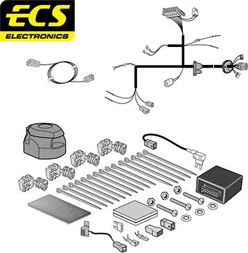 ECS RN15613U - Elektrokomplekts, Piekabes aprīkojums autodraugiem.lv