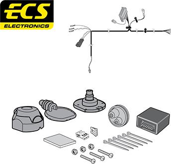 ECS SE037B1U - Elektrokomplekts, Piekabes aprīkojums autodraugiem.lv