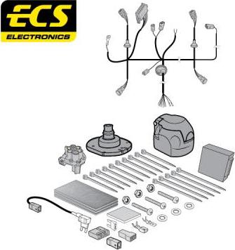 ECS SY01907U - Elektrokomplekts, Piekabes aprīkojums autodraugiem.lv