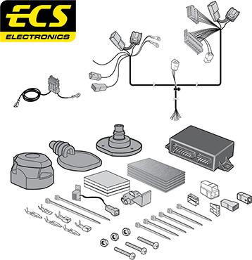 ECS TO221DHU - Elektrokomplekts, Piekabes aprīkojums autodraugiem.lv