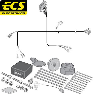 ECS VA00913MU - Elektrokomplekts, Piekabes aprīkojums autodraugiem.lv