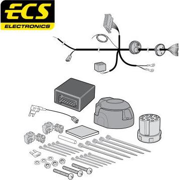 ECS VA00113MU - Elektrokomplekts, Piekabes aprīkojums autodraugiem.lv