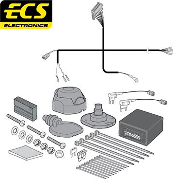 ECS VA01007MU - Elektrokomplekts, Piekabes aprīkojums autodraugiem.lv