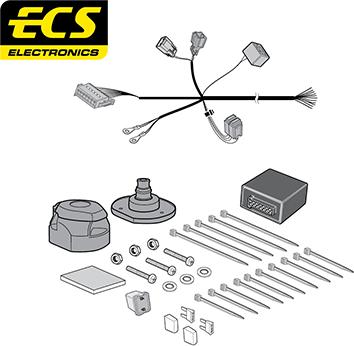 ECS VL04313U - Elektrokomplekts, Piekabes aprīkojums autodraugiem.lv