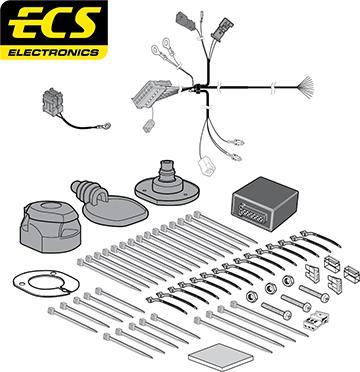 ECS VW107D1U - Elektrokomplekts, Piekabes aprīkojums autodraugiem.lv