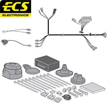 ECS VW127D1U - Elektrokomplekts, Piekabes aprīkojums autodraugiem.lv