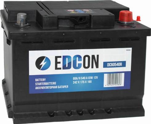Edcon DC60540R - Startera akumulatoru baterija autodraugiem.lv