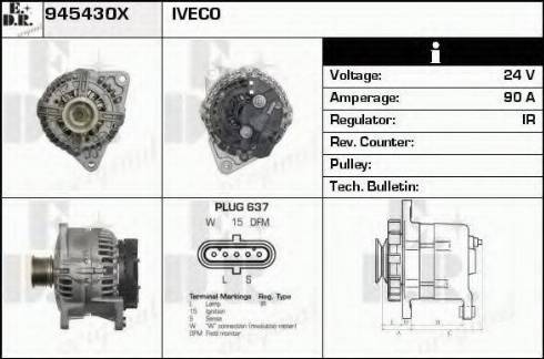 EDR 945430X - Ģenerators autodraugiem.lv