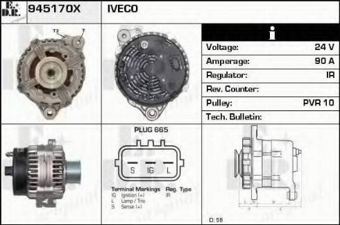 EDR 945170X - Ģenerators autodraugiem.lv
